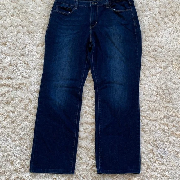 Levi's Indigo 505 Straight Leg Women's Jeans - Picture 4 of 10